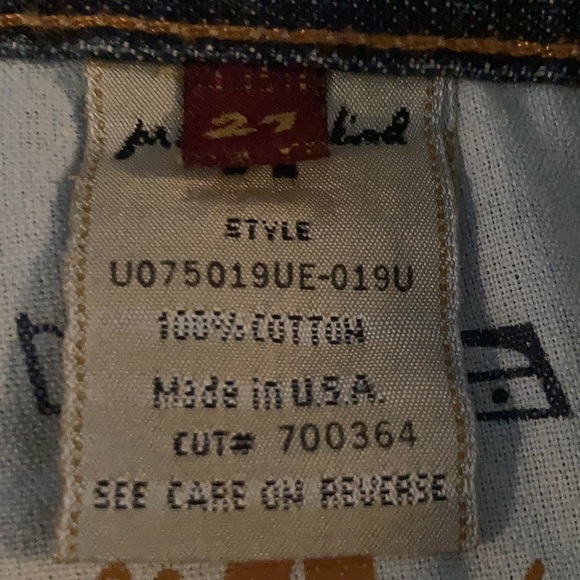 7 FOR ALL MANKIND FLARE LEG JEANS SIZE 27 - Picture 8 of 10